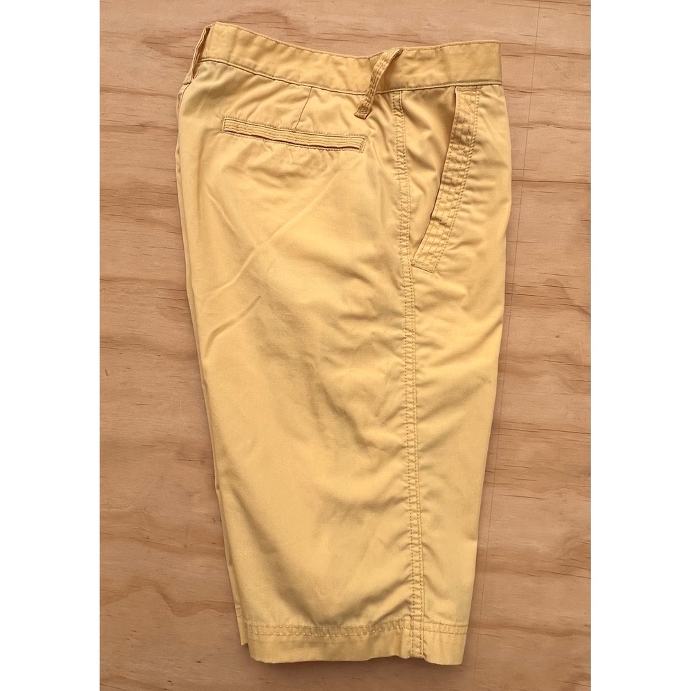 American Rag Mens Yellow Chino Shorts Size 33 Flat Front Cotton Blend Casual - Picture 5 of 6